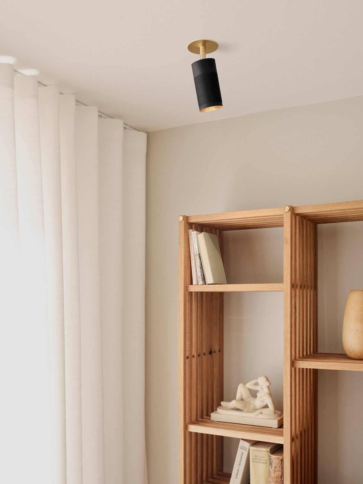 Patrone loftspot med dækplade - box fit, bruneret og messing • Thorup Copenhagen - Copenhagenhomedesign