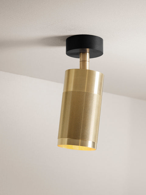 Patrone loftspot med roset, messing • Thorup Copenhagen - Copenhagenhomedesign
