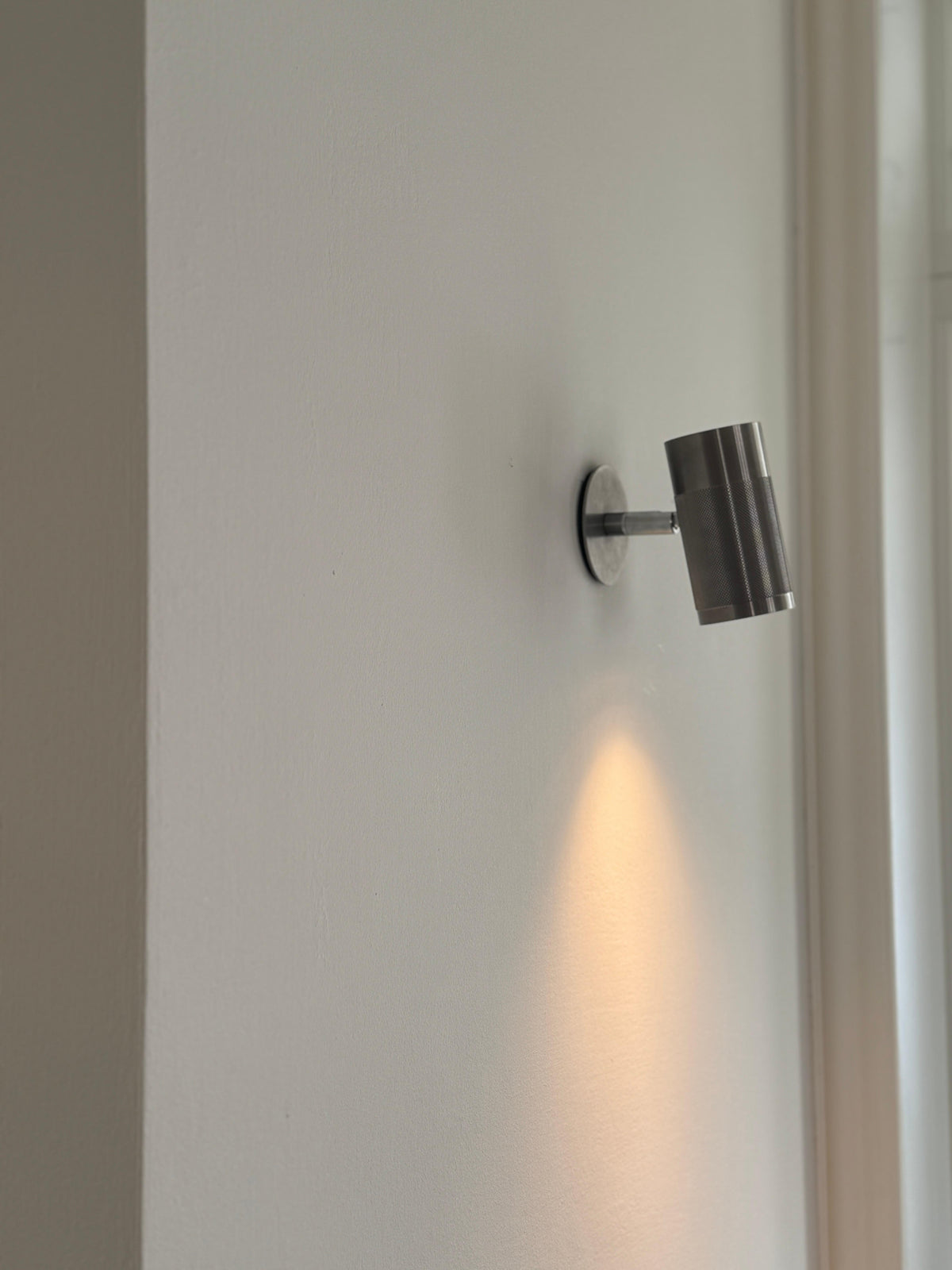 Patrone Recessed Small væglampe med dækplade, rustfrit stål look • Thorup Copenhagen - Copenhagenhomedesign