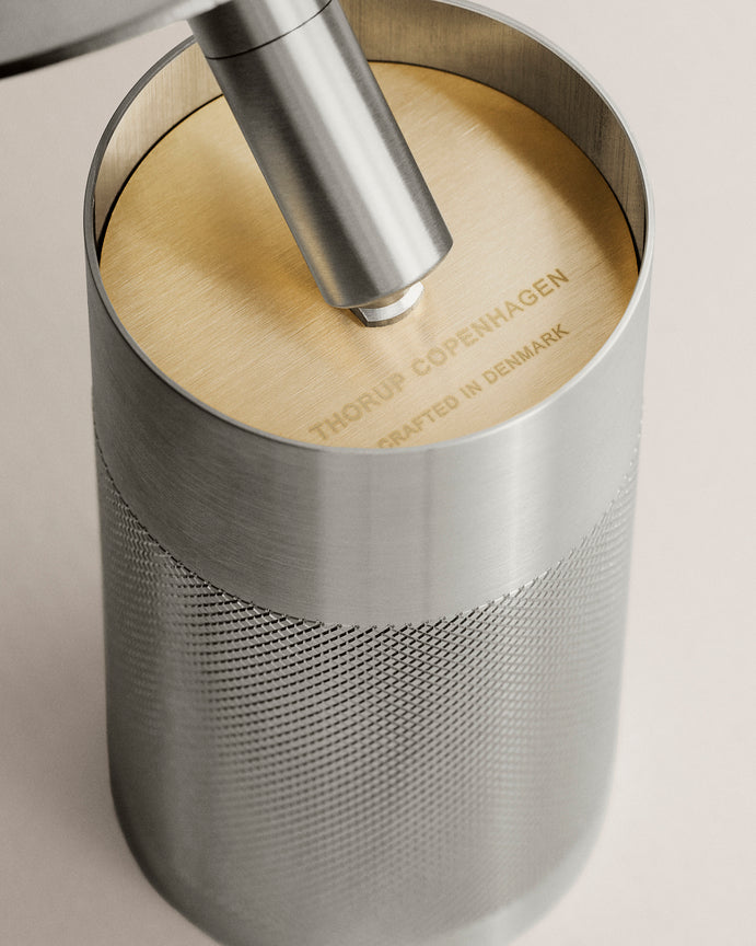 Patrone loftspot til skinne, rustfritt stål look • Thorup Copenhagen - Copenhagenhomedesign