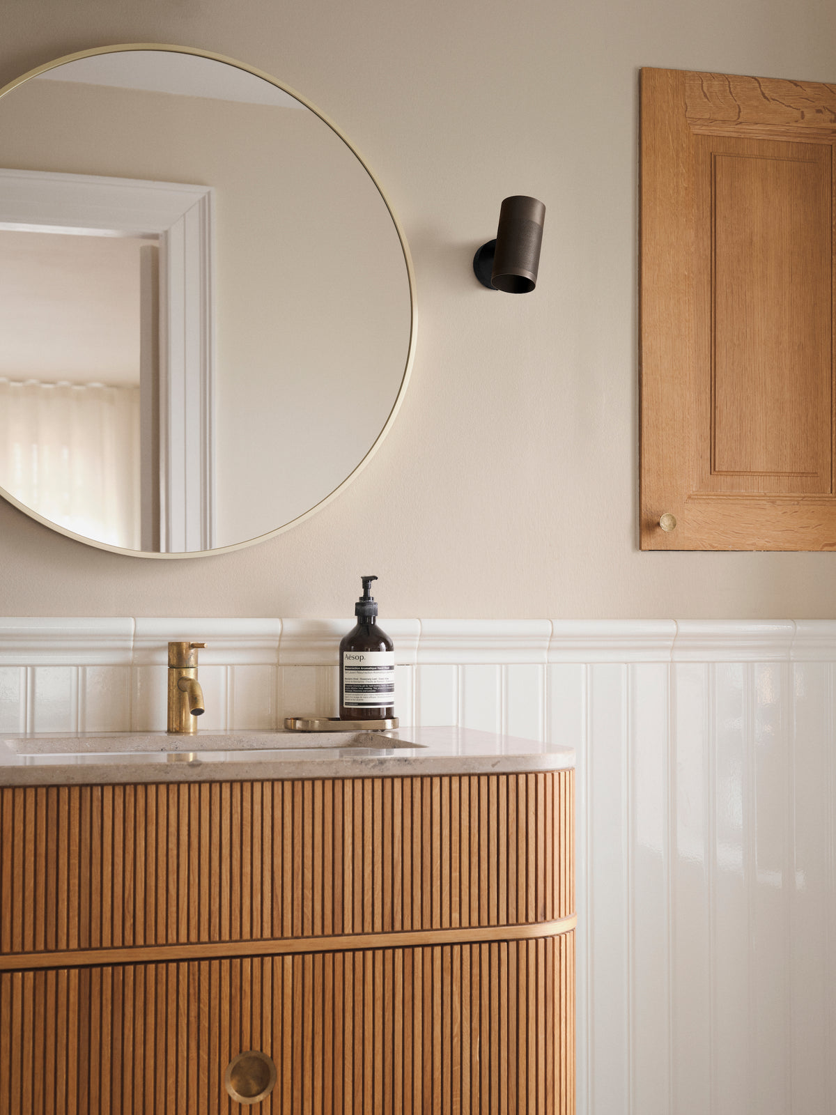 Patrone væglampe small, bruneret og messing • Thorup Copenhagen - Copenhagenhomedesign
