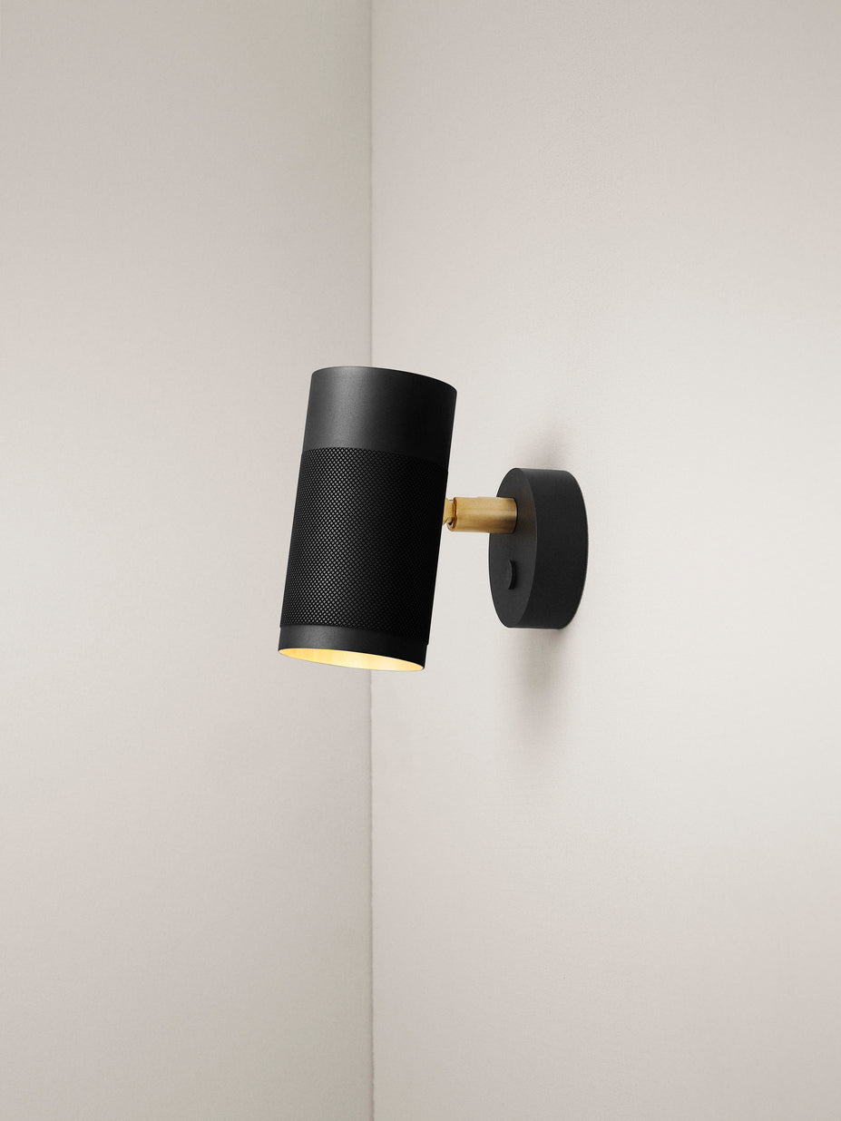 Patrone væglampe small, sortbruneret og messing • Thorup Copenhagen - Copenhagenhomedesign