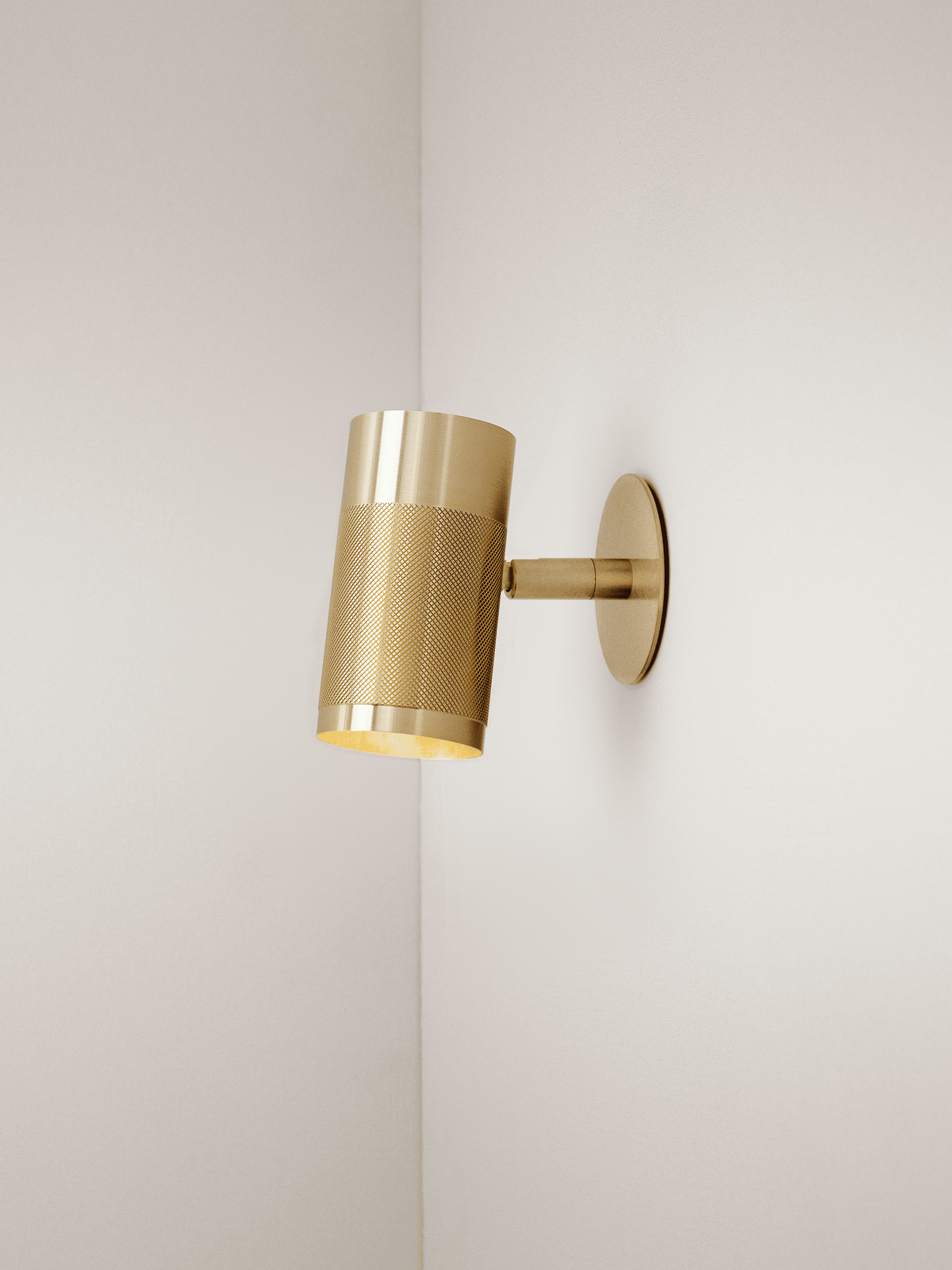 Patrone Recessed Small væglampe med dækplade, messing • Thorup Copenhagen - Copenhagenhomedesign