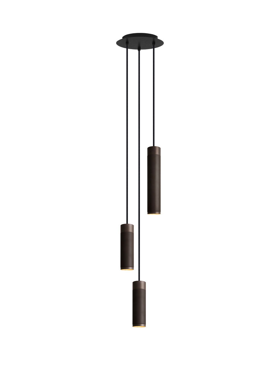 Patrone Cluster 3 Pendel Bruneret Messing • Thorup Copenhagen - Copenhagenhomedesign
