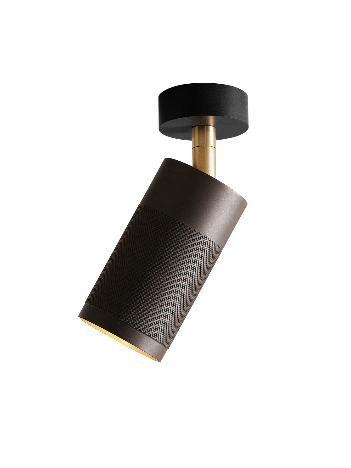 Patrone loftspot med roset, bruneret og messing • Thorup Copenhagen - Copenhagenhomedesign