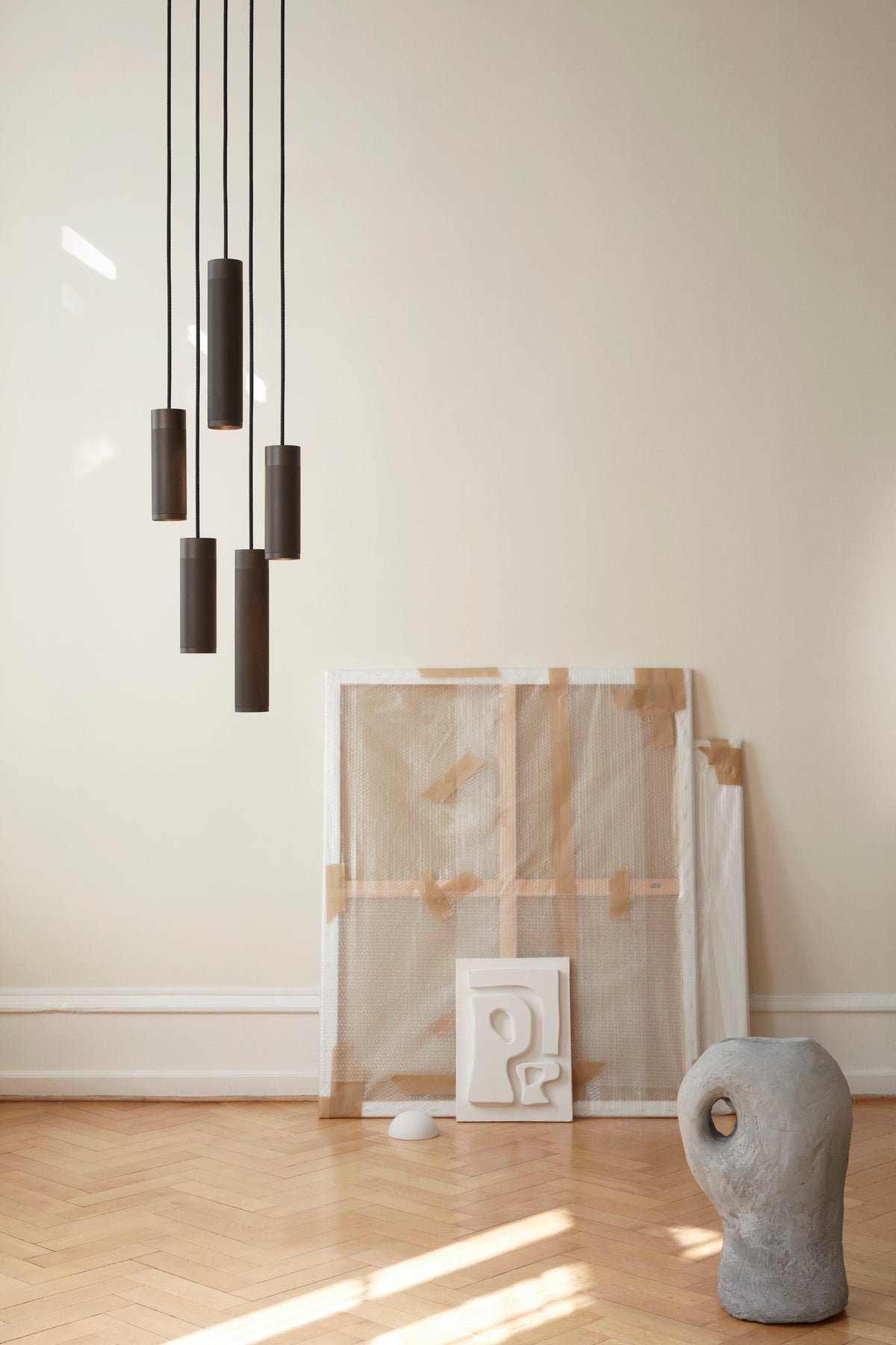 Patrone Cluster 5 Pendel Sort Bruneret Messing • Thorup Copenhagen - Copenhagenhomedesign
