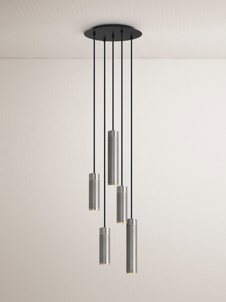 Patrone Cluster 5 Pendel, rustfritt stål look • Thorup Copenhagen - Copenhagenhomedesign