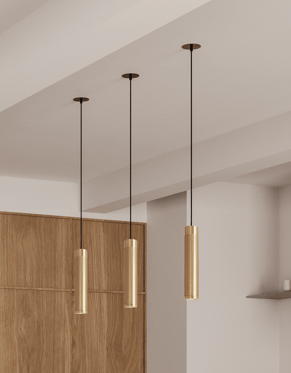 Patrone Pendel Long i messing • Thorup Copenhagen - Copenhagenhomedesign