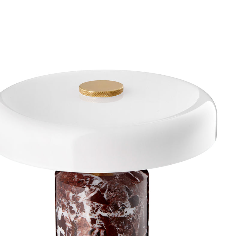 Trip Portable bordlampe, burgundy/opal glossy • Design by Us