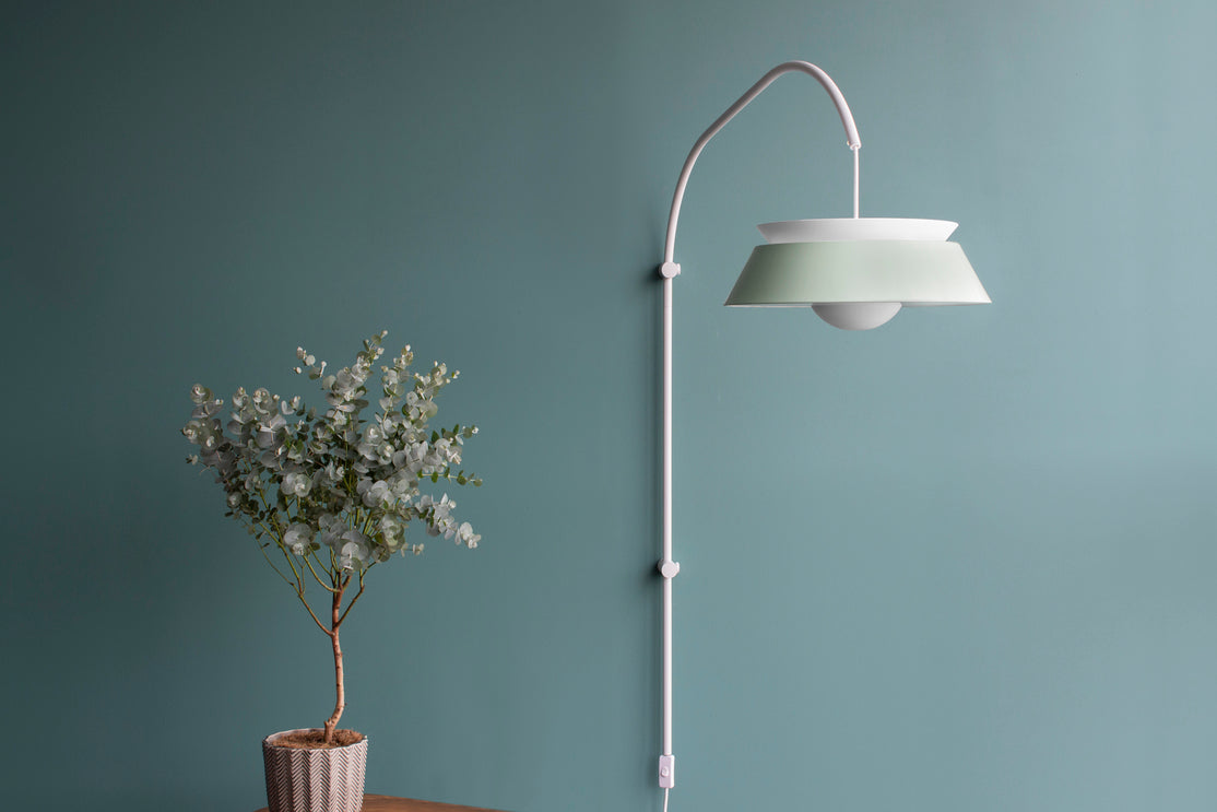 Willow Mini Wall Hanger, lampestander, væglampe, hvid • UMAGE