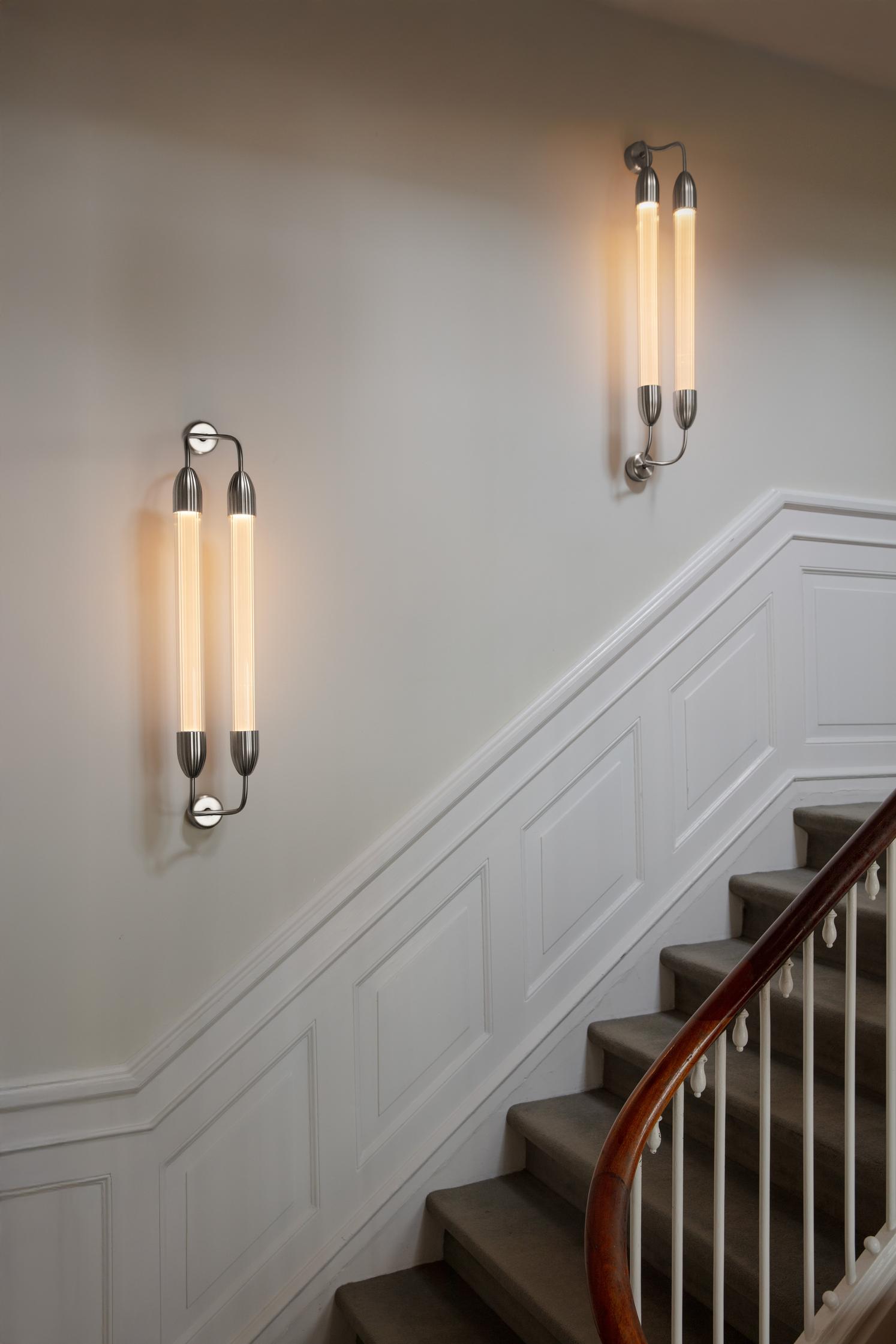 Lemon Squeeze Wall Double, væglampe, poleret stål • UMAGE