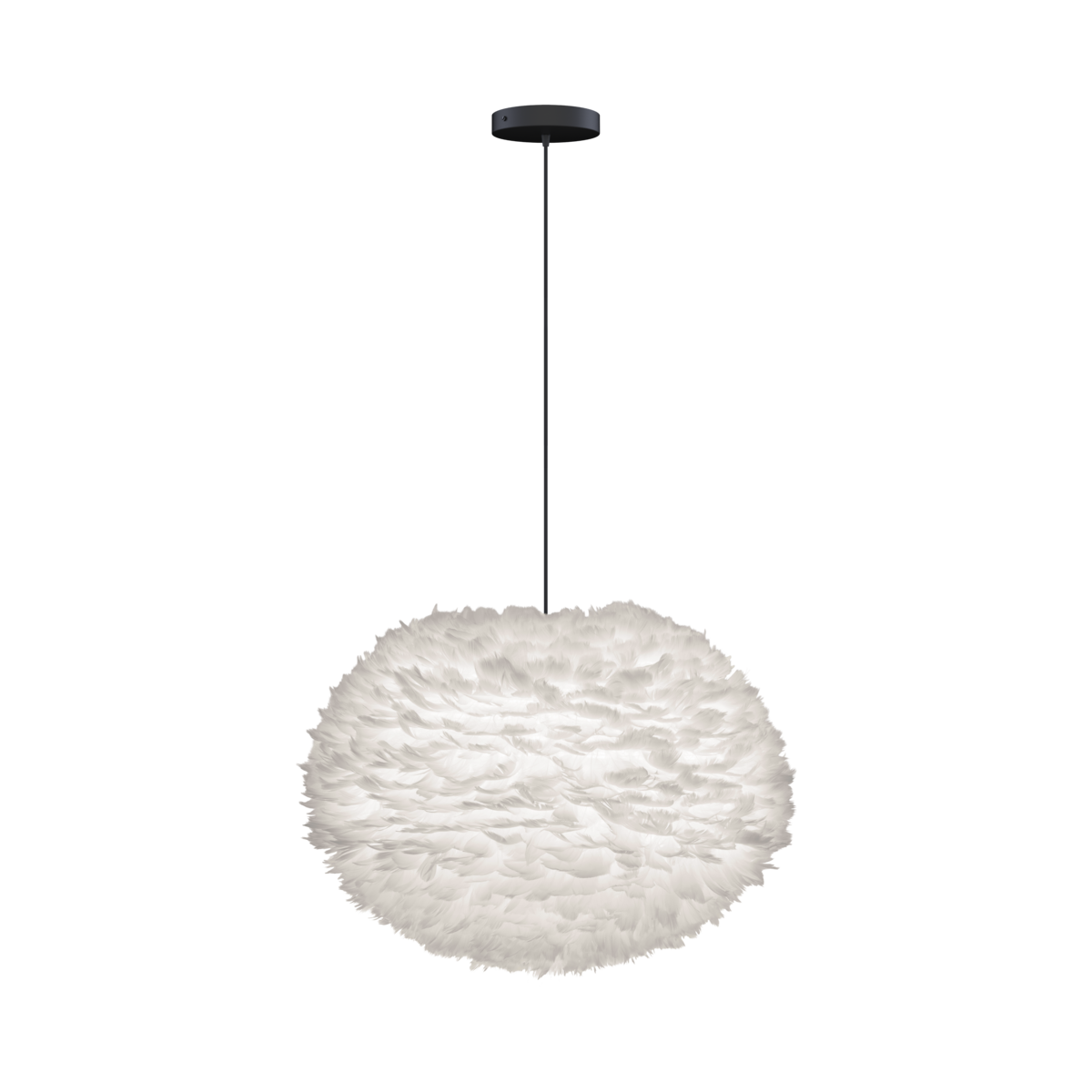 Eos pendel med roset, hvid og sort • UMAGE