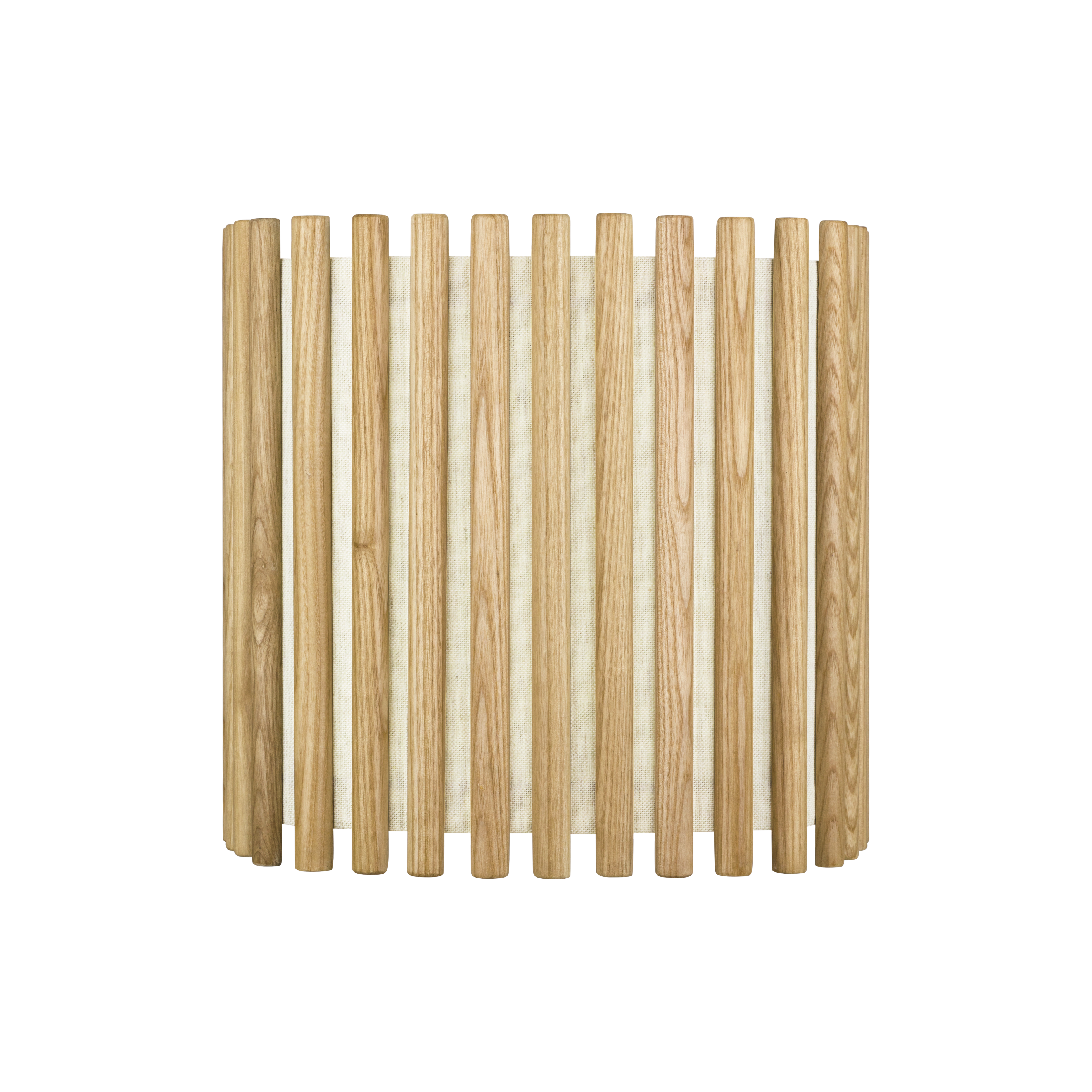 Komorebi Square bordlampe, egetræ og hvid • UMAGE