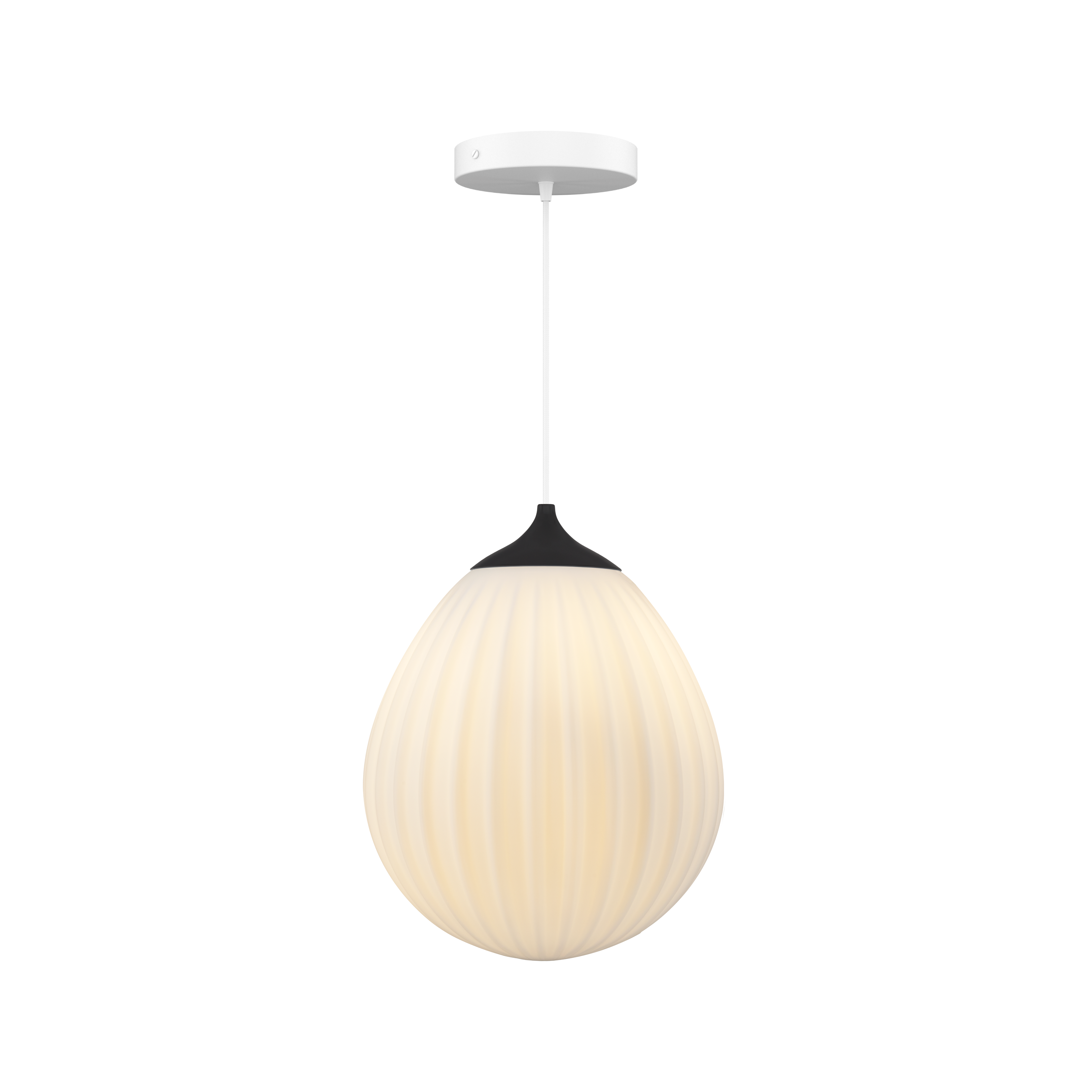 Around the World pendel med roset, hvid og sort • UMAGE