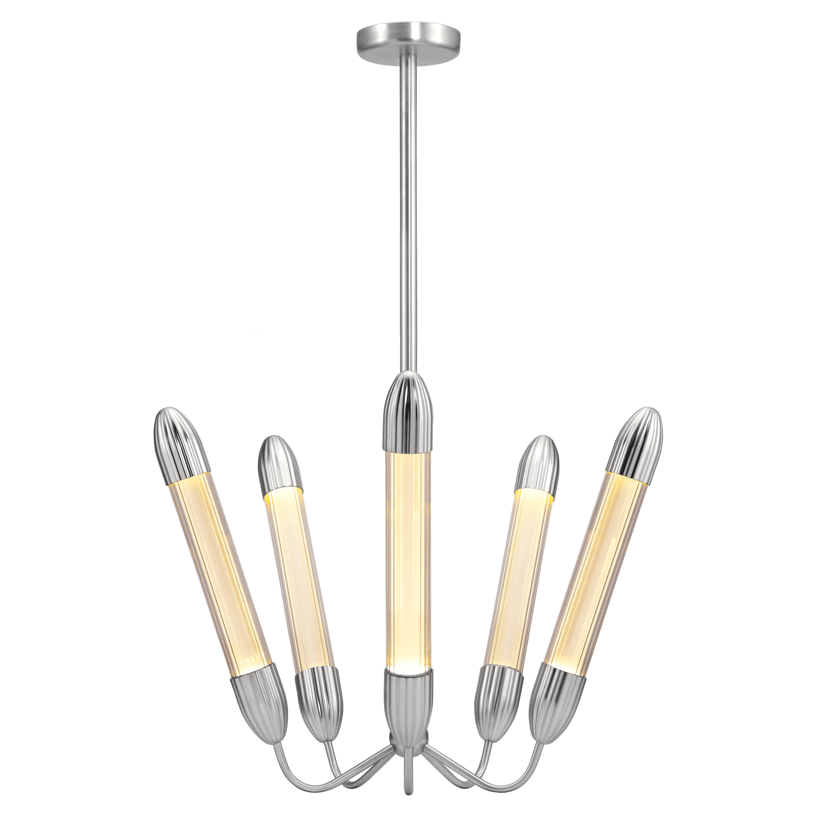 Lemon Squeeze lysekrone, poleret stål • UMAGE