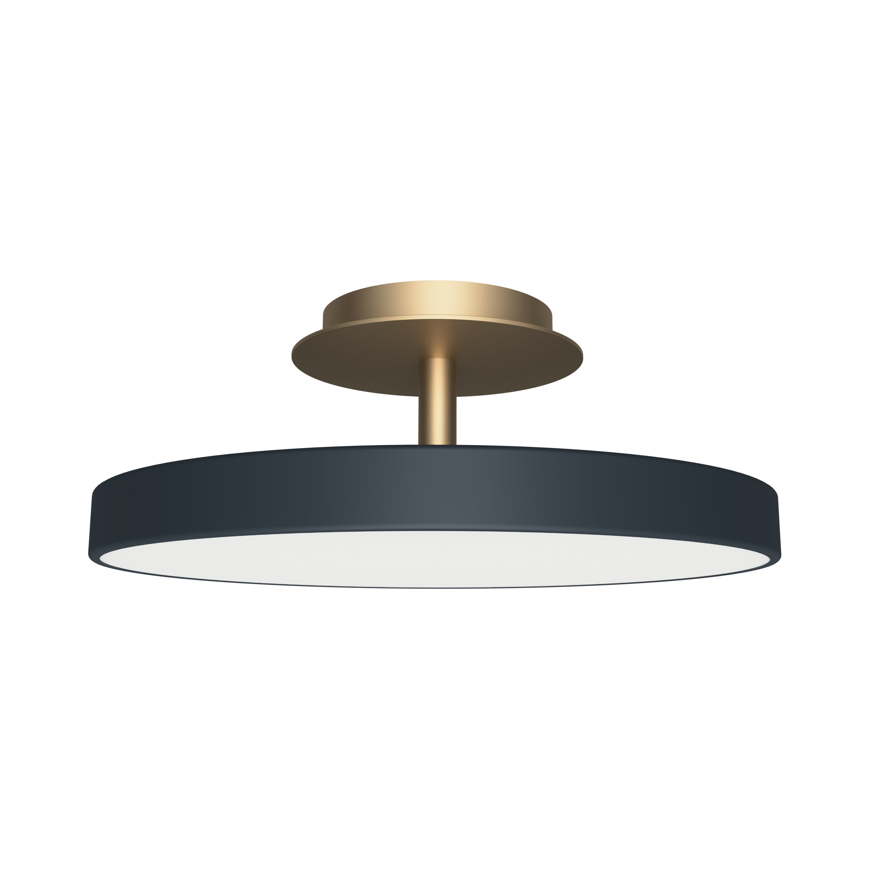 Asteria Up Plus loftlampe, grå og messing • UMAGE