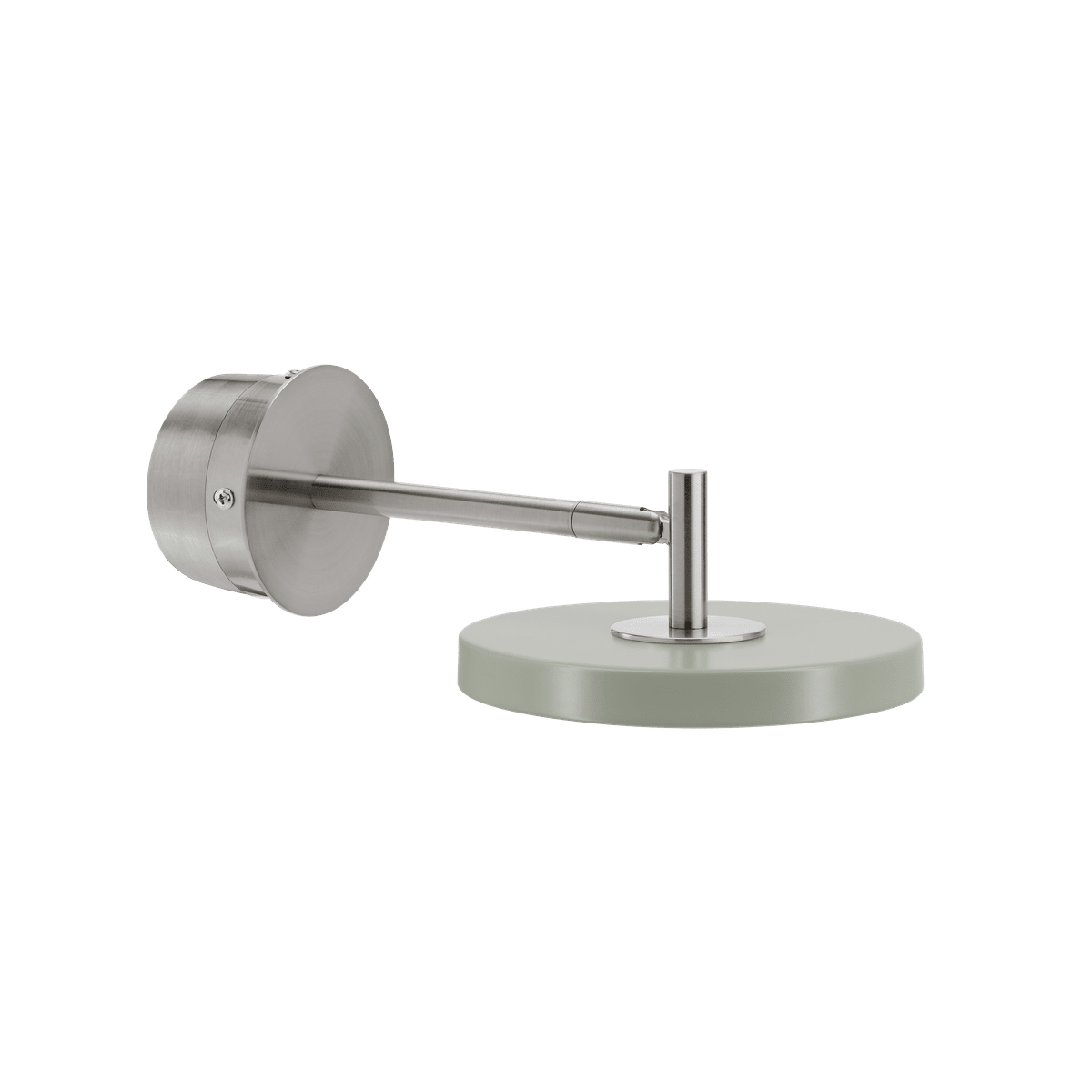 Asteria Wall væglampe (med hardwire add on), oliven og stål • UMAGE