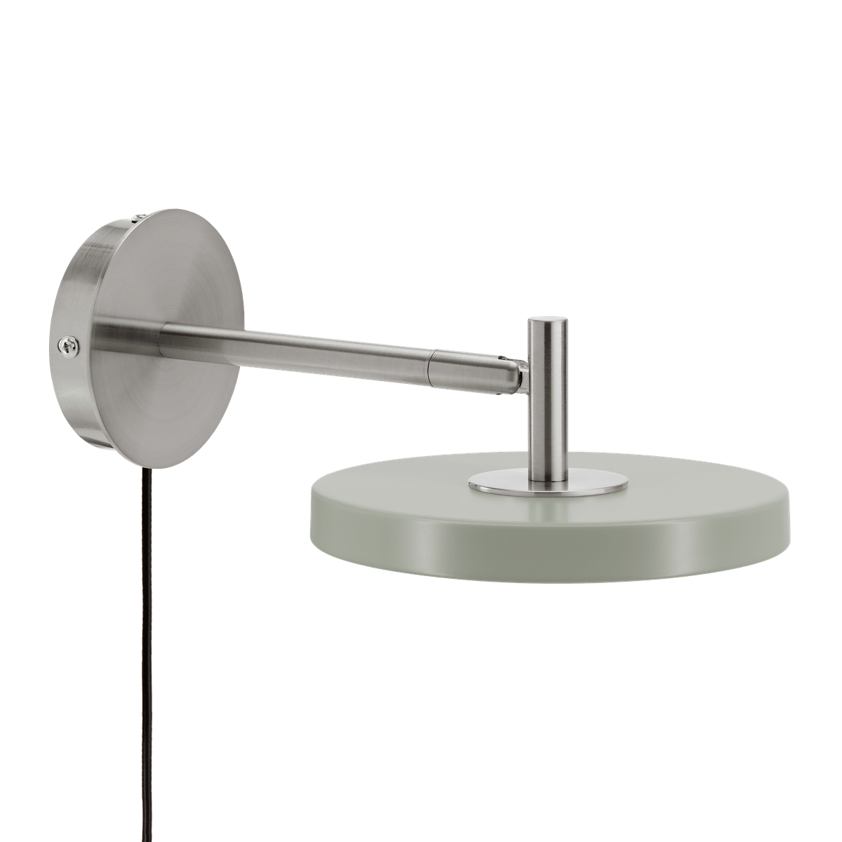 Asteria Wall væglampe, oliven og stål • UMAGE