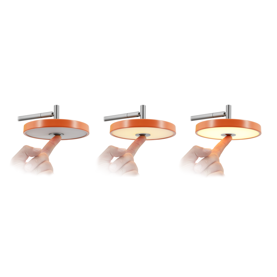 Asteria Wall væglampe, orange og stål • UMAGE