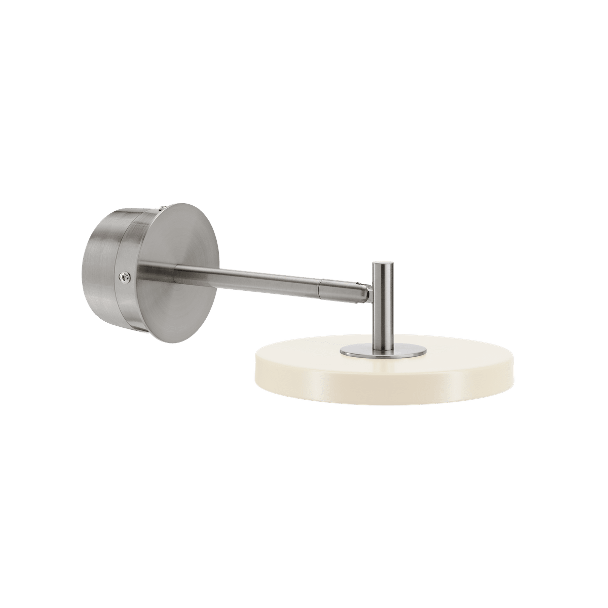 Asteria Wall væglampe (med hardwire add on), hvid og stål • UMAGE