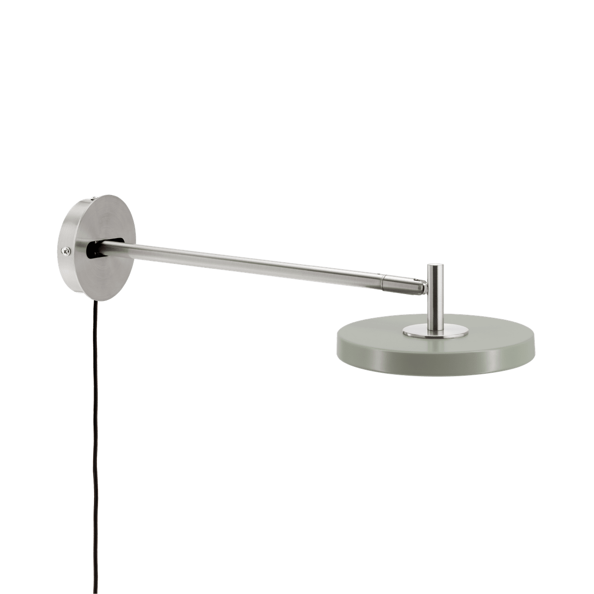 Asteria Wall væglampe, oliven og stål • UMAGE