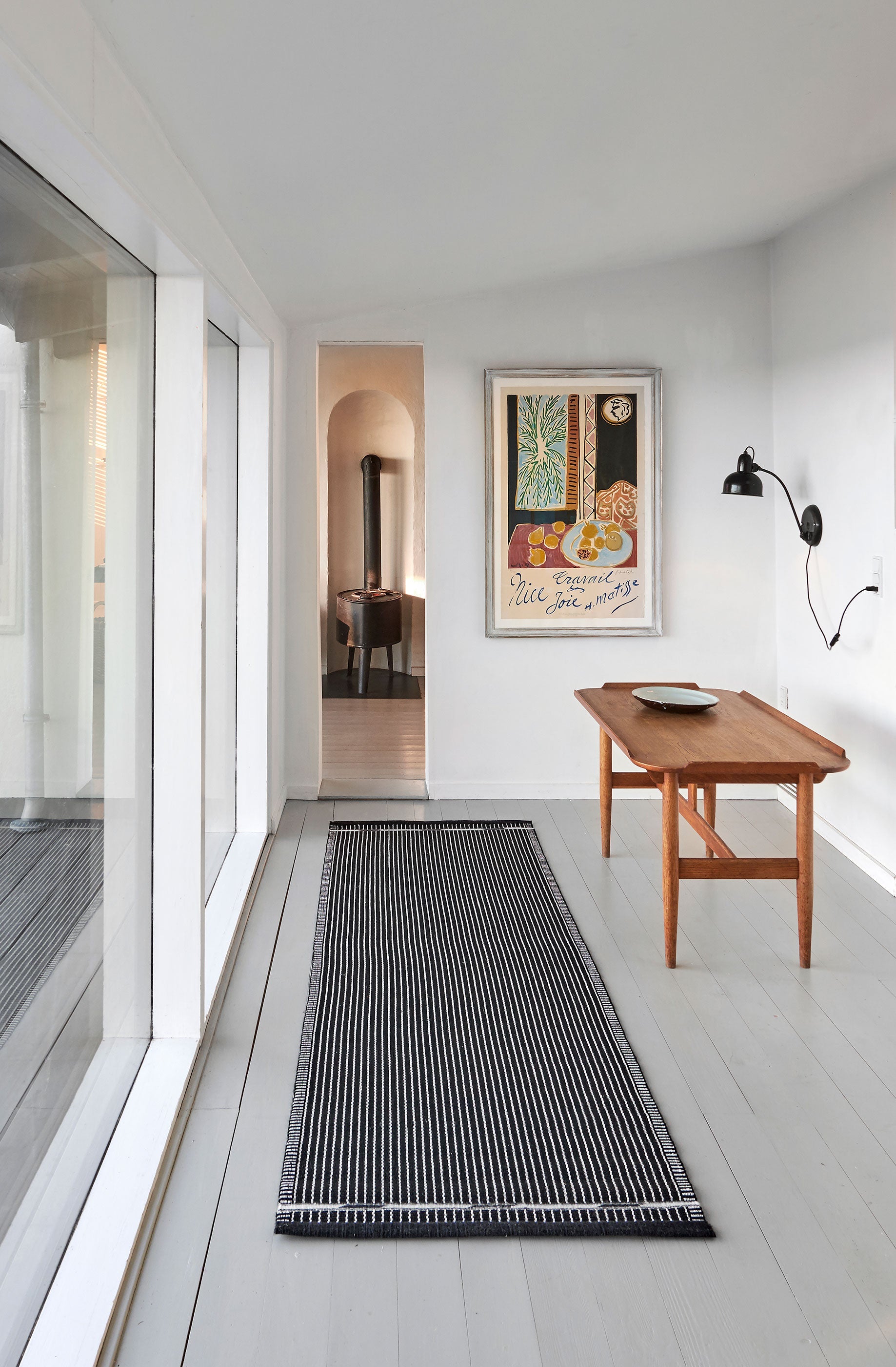 Tæppe VK-3, sort/hvid • NORDICMODERN