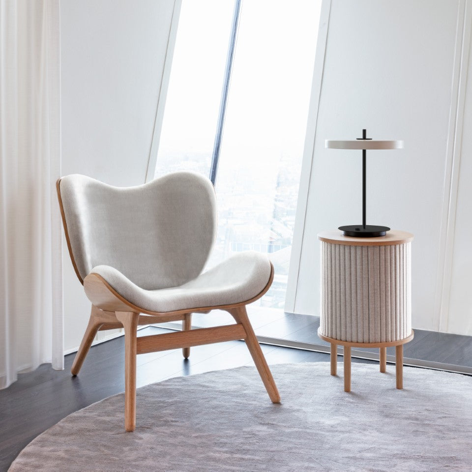 Asteria Table bordlampe, hvid og sort • UMAGE