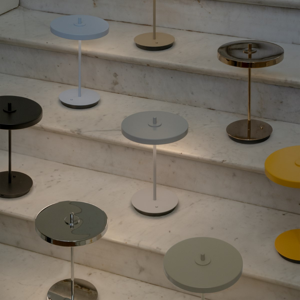 Asteria Move Monochrome, portable bordlampe, gul (sunflower) • UMAGE