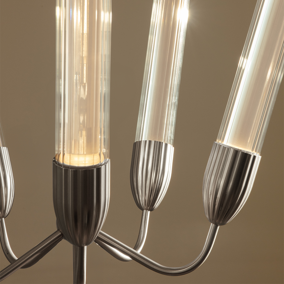 Lemon Squeeze lysekrone, poleret stål • UMAGE