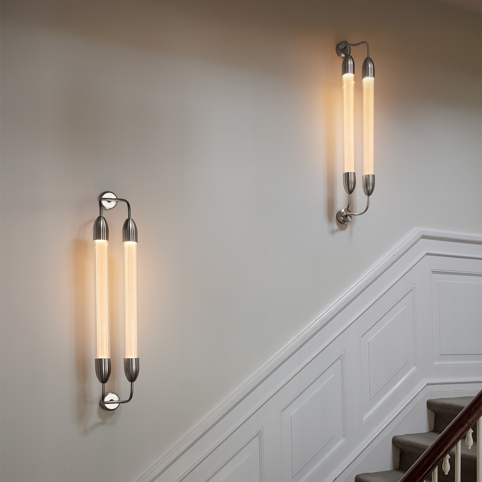 Lemon Squeeze Wall Double, væglampe, poleret stål • UMAGE