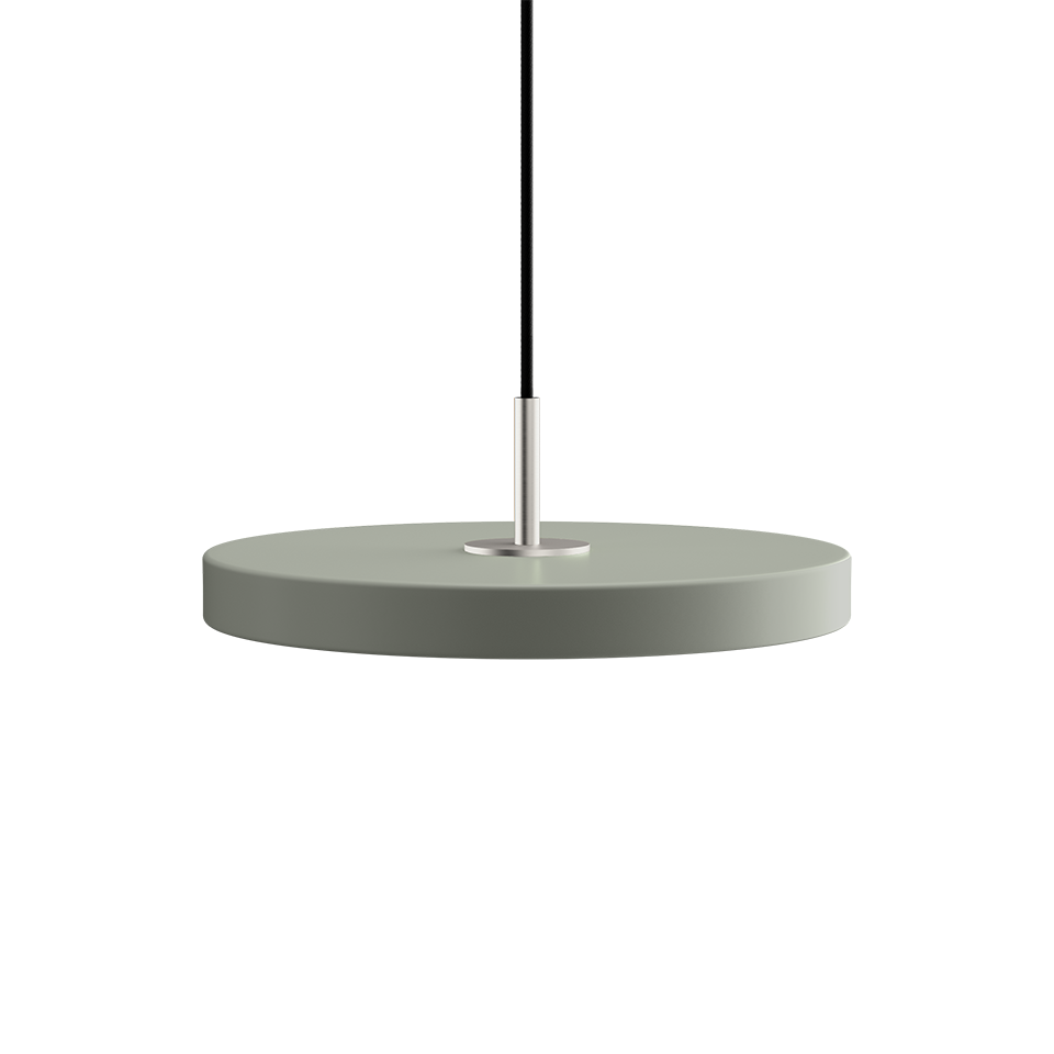 Asteria pendel, oliven og stål • UMAGE