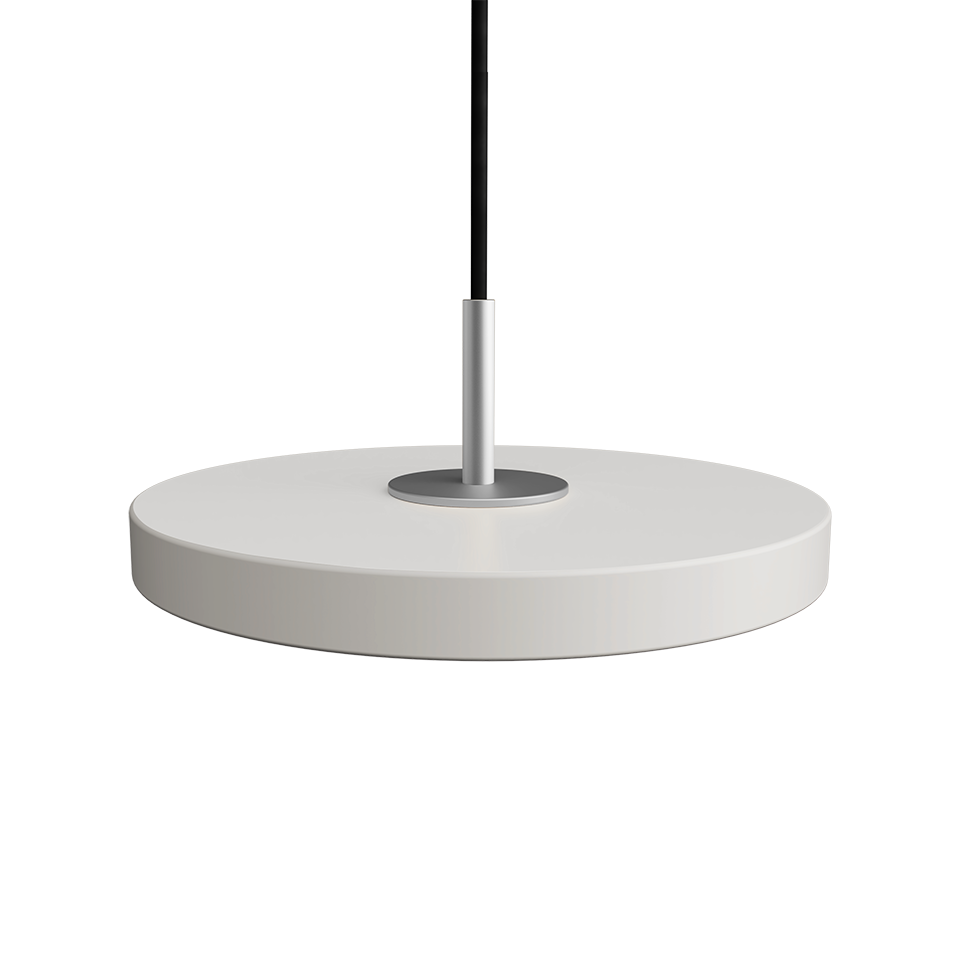 Asteria pendel, lysegrå (mist) og stål • UMAGE