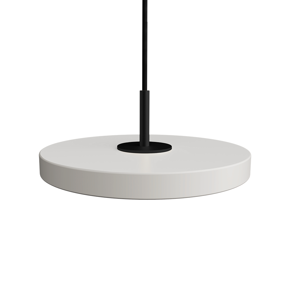 Asteria pendel, lysegrå (mist) og sort • UMAGE