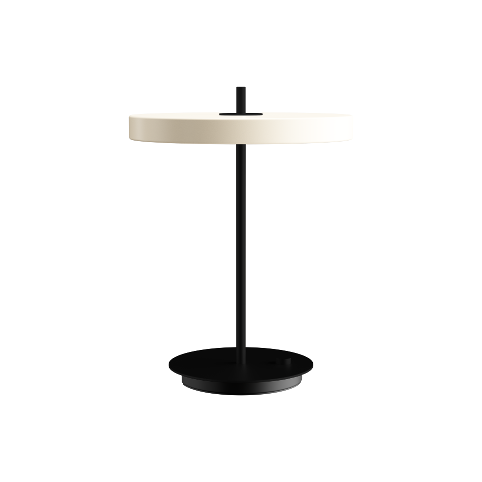 Asteria Table bordlampe, hvid og sort • UMAGE