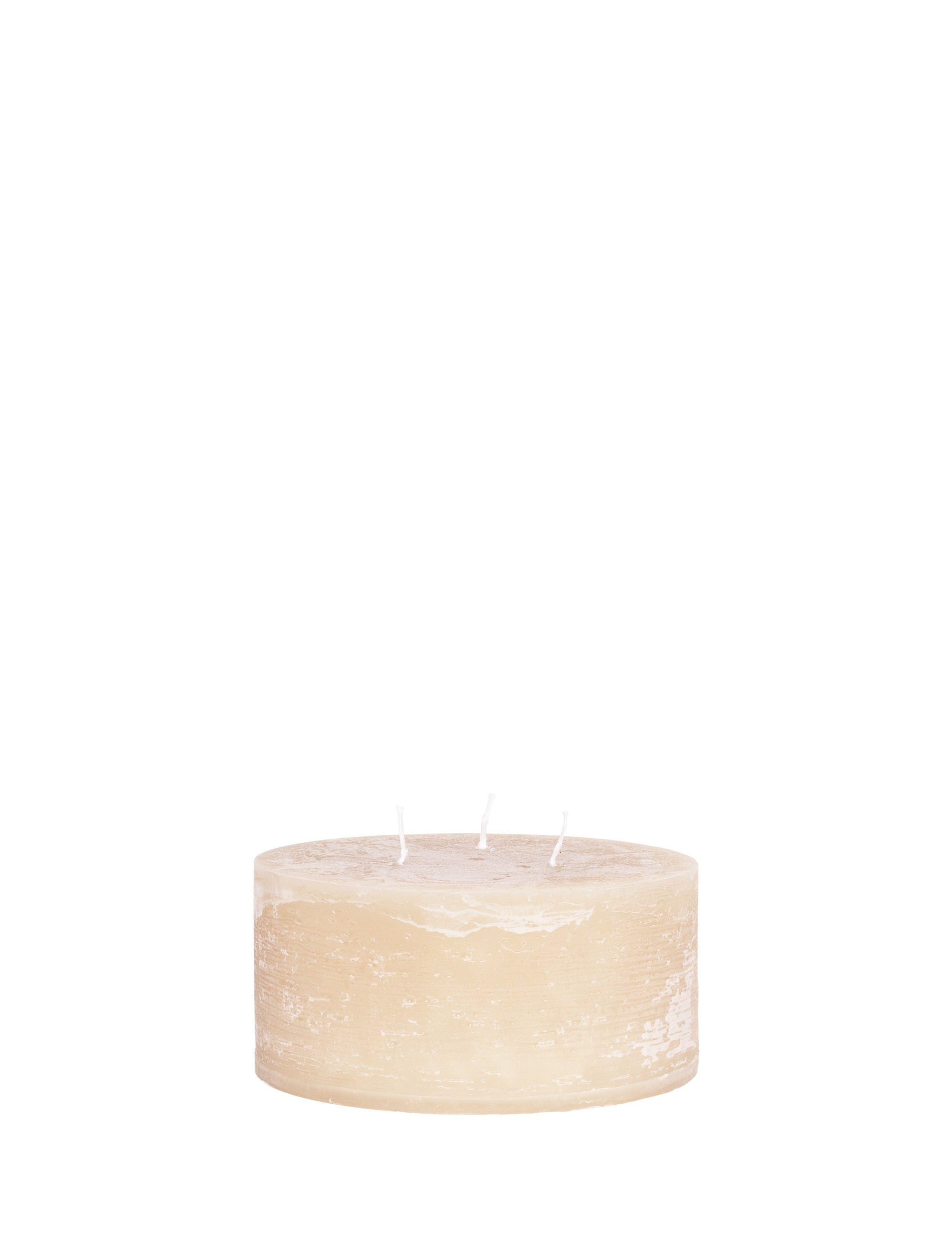 Rustic candle bloklys, 15 x 7 cm - SHELLS • Cozy living