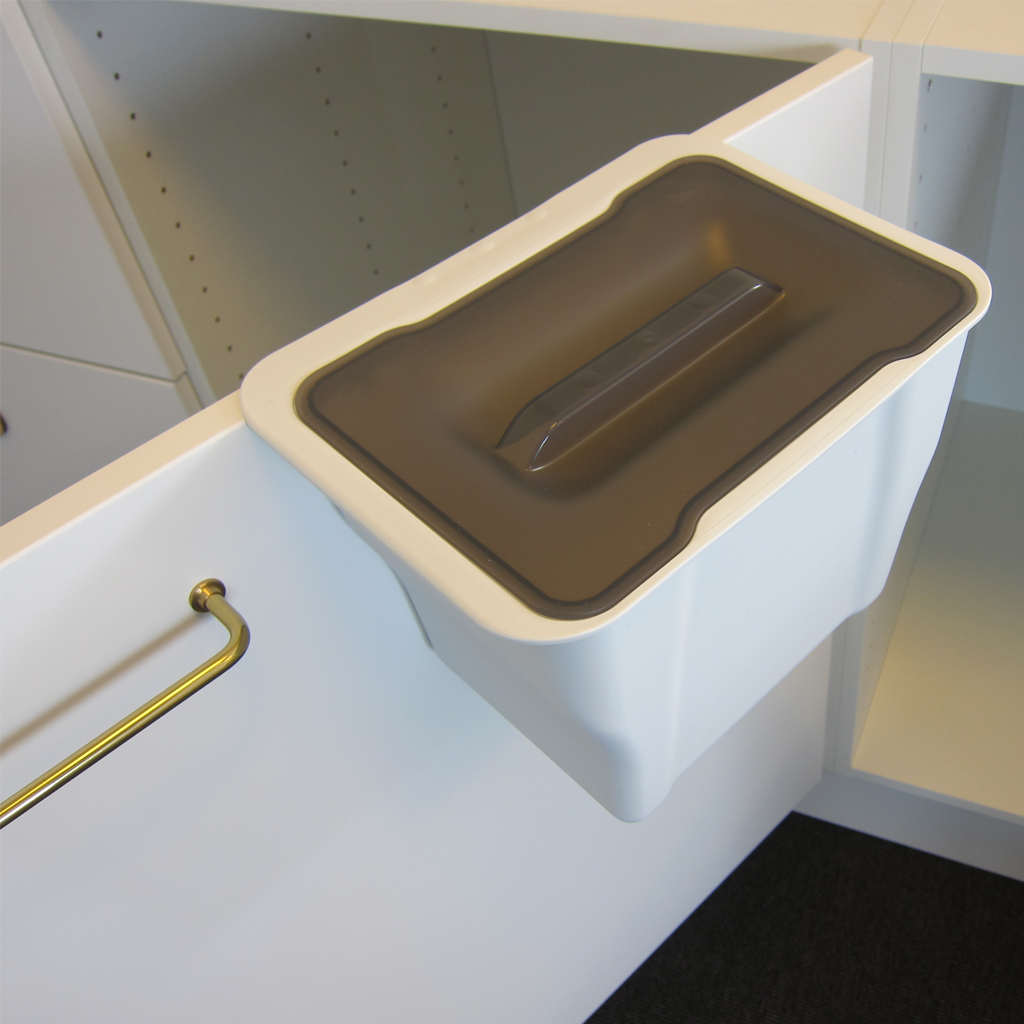 Affaldssystem: Copenhagen 1-5 • Affaldsspand i hvid plast på 5 liter