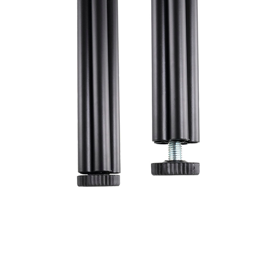 Bordben 5-trådben i mat sort, justerbart, højde 71 cm (4 stk.)