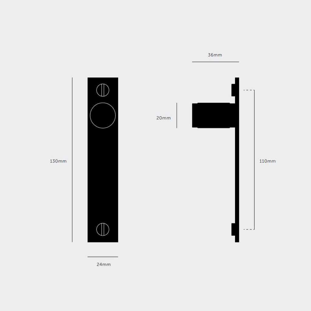 Eksklusiv møbelknop med bagplade fra Buster + Punch i rustfri stål med diamond cut (cross) mønster. Bagpladen kan bl.a. anvendes til at dække over eventuelle gamle monteringshuller.
