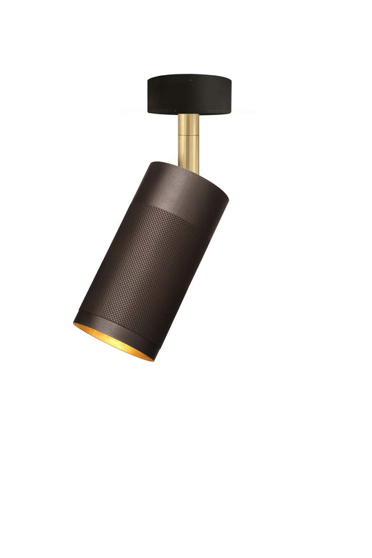 Patrone loftspot med roset, bruneret og messing • Thorup Copenhagen