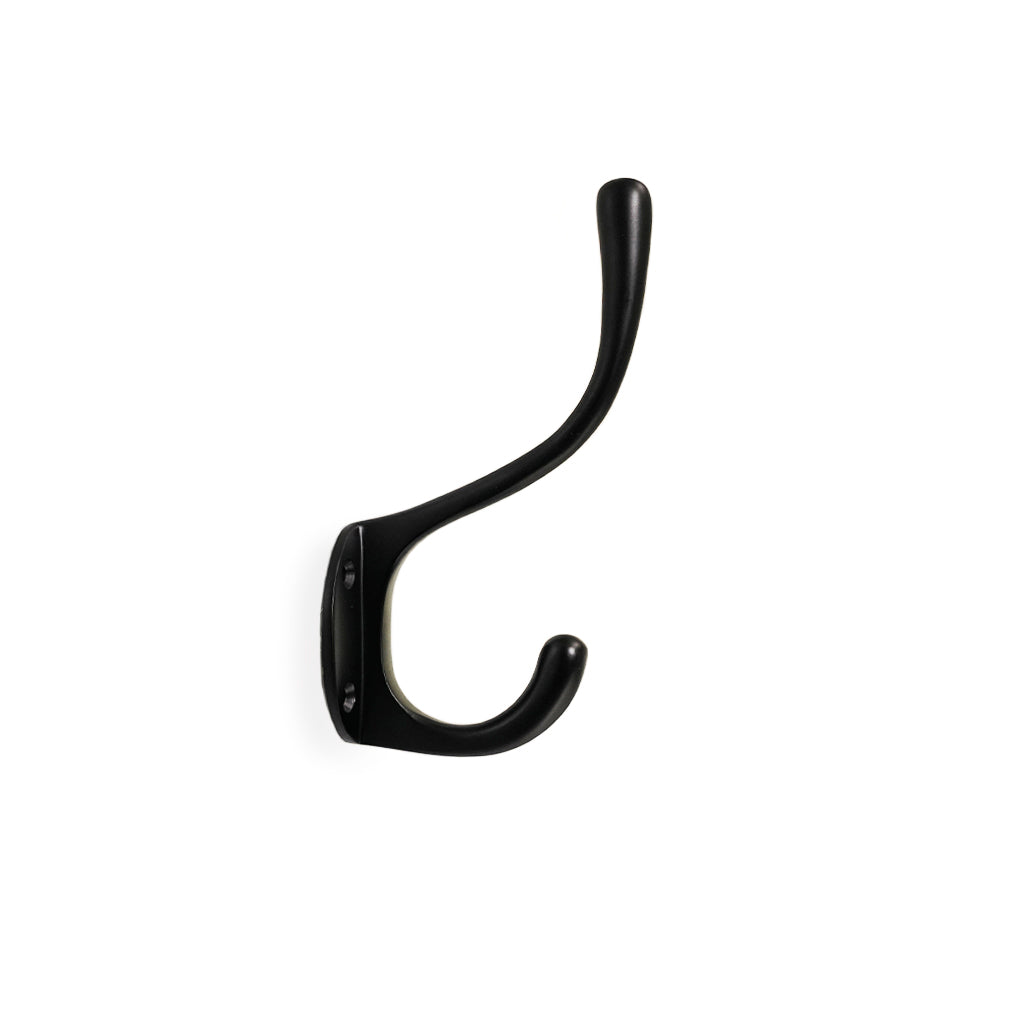 Knage-krog: Göteborg • Hattekrog i messing i mat sort 120 mm.