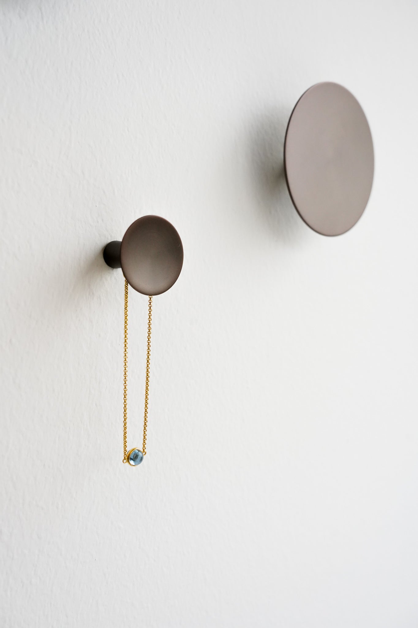 København møbelknop, Ø 55 mm, bruneret messing • Chr. Jørgensen