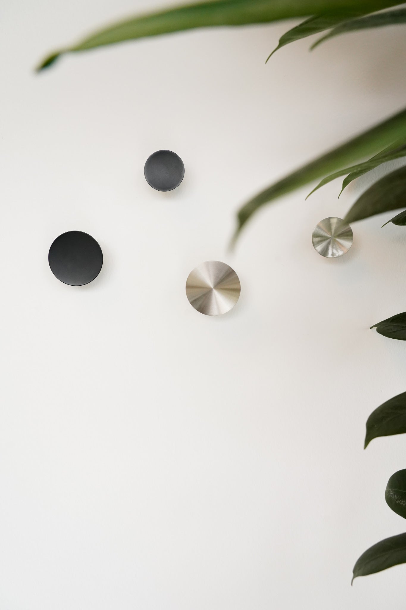 København møbelknop, Ø 55 mm, rustfrit stål look • Chr. Jørgensen