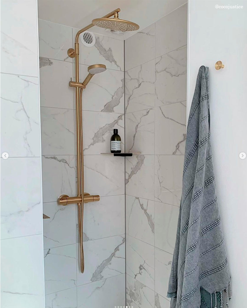 København møbelknop, Ø 75 mm, børstet messing med lak • Chr. Jørgensen