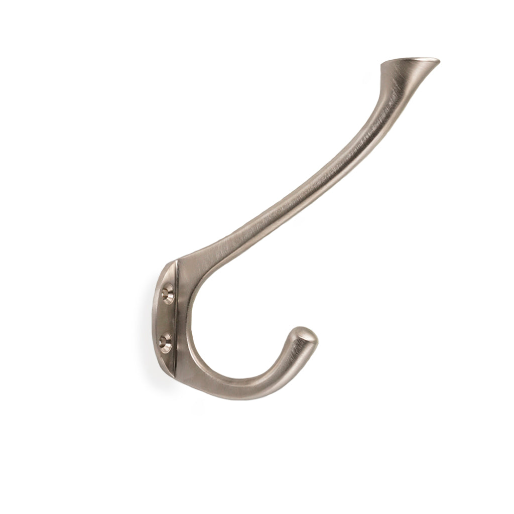 Lund • Hattekrog enkel, satinforniklet 120 mm