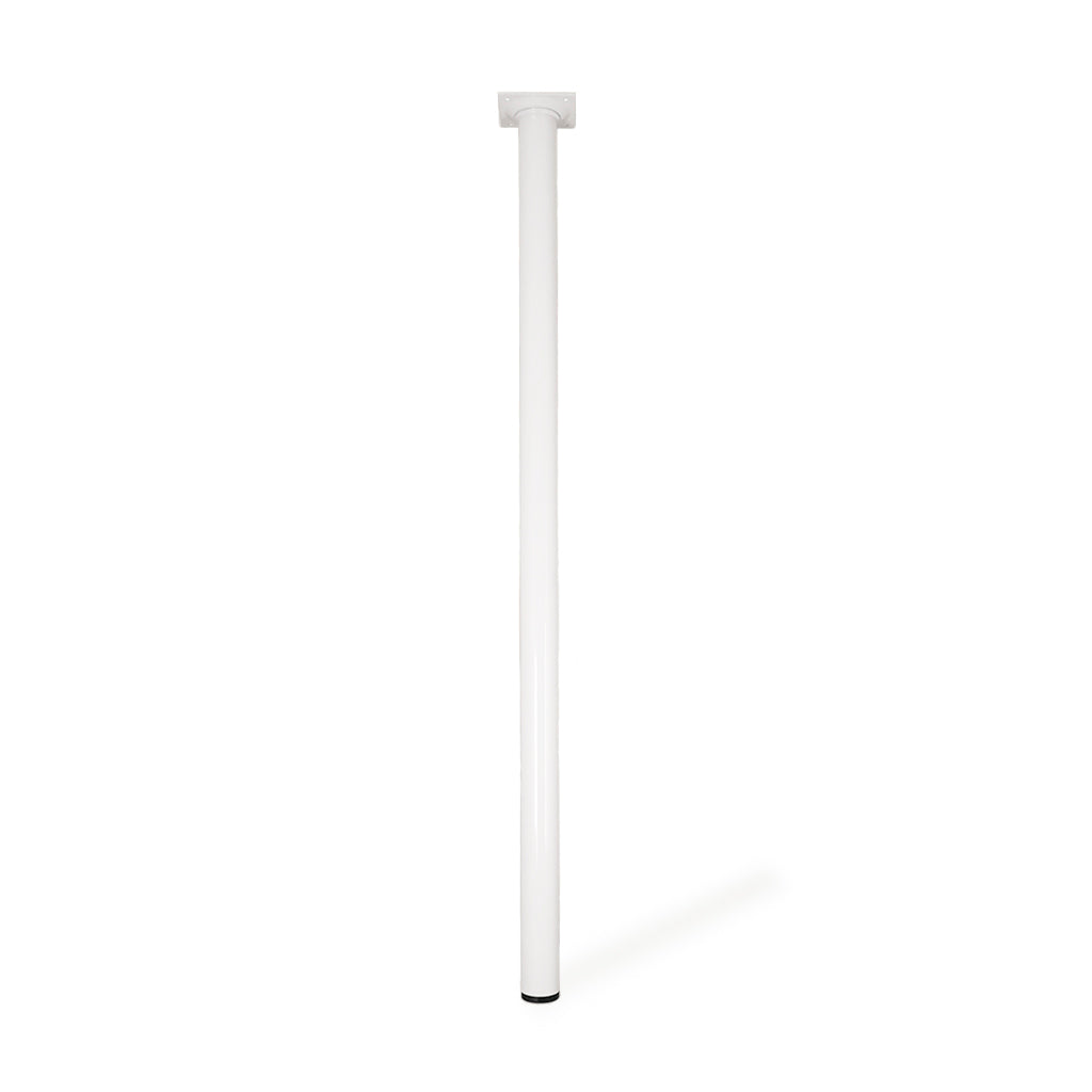 Multi ben i hvid i Ø30 mm. (1 sæt = 4 stk.)