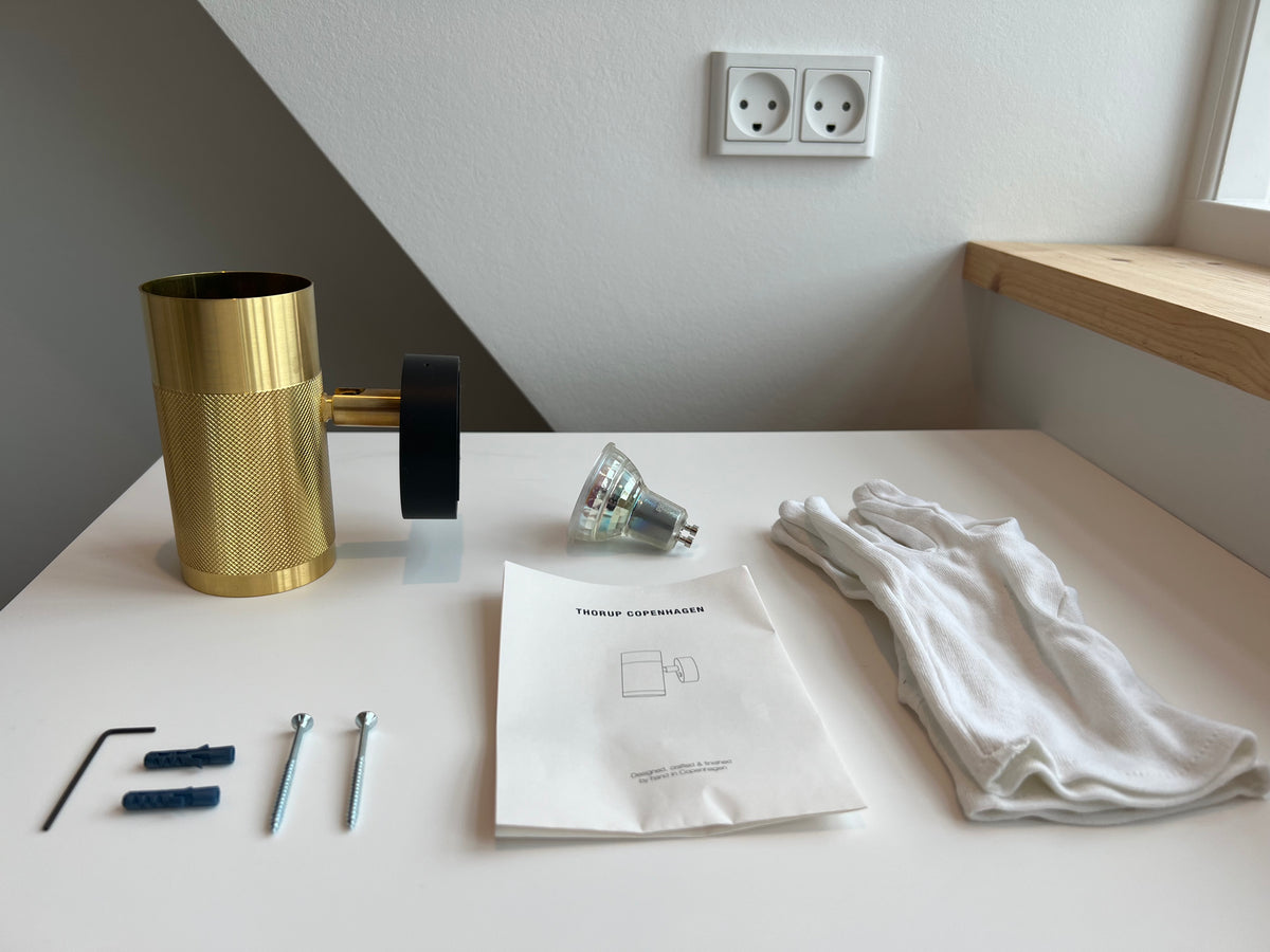 Patrone væglampe small messing • Thorup Copenhagen - Copenhagenhomedesign