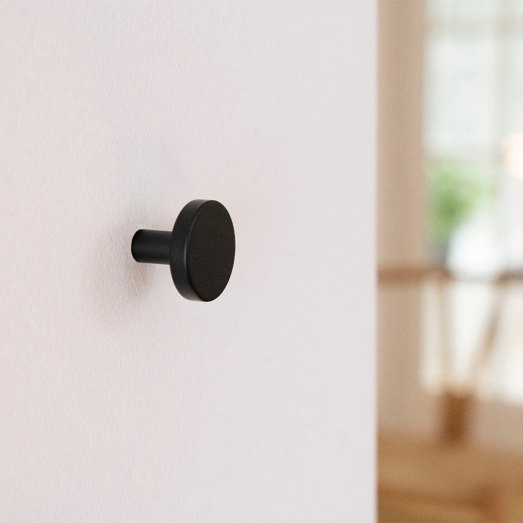 Vesterbro møbelknop, 22 mm, sort • Chr. Jørgensen