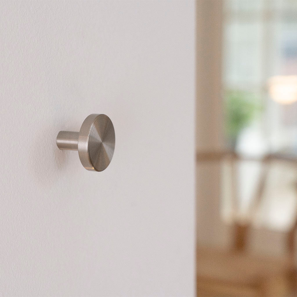 Vesterbro møbelknop, 30 mm, rustfrit stål look • Chr. Jørgensen