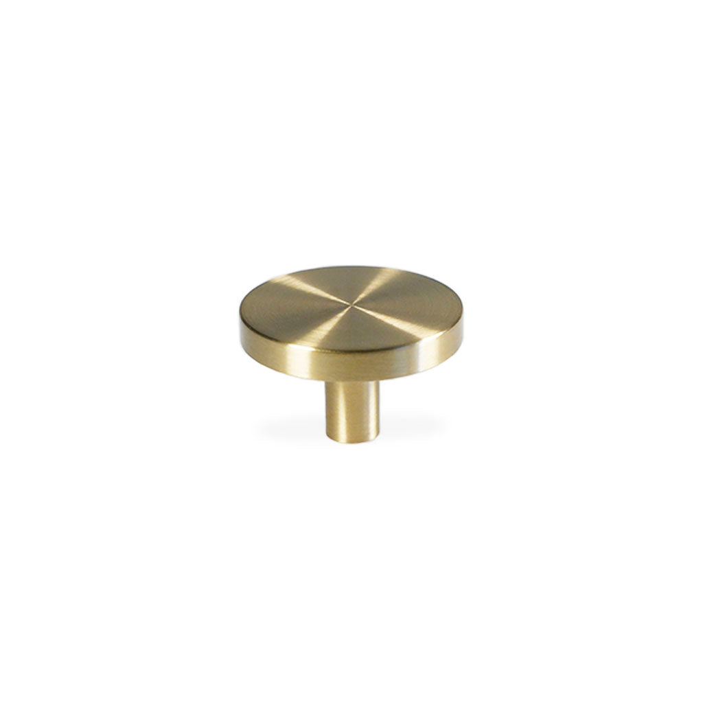 Vesterbro møbelknop, 40 mm, børstet messing med lak • Chr. Jørgensen