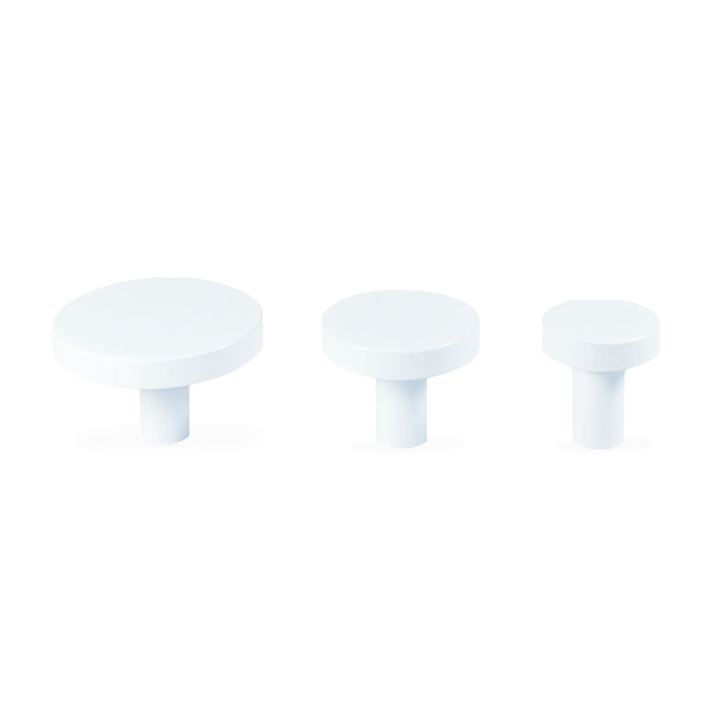 Vesterbro møbelknop, 22 mm, mat hvid • Chr. Jørgensen